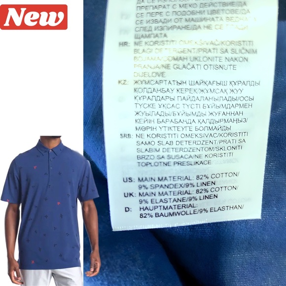 🏌️‍♂️🆕 AdiPure adidas Golf Polo Blue and black size small - Picture 8 of 15